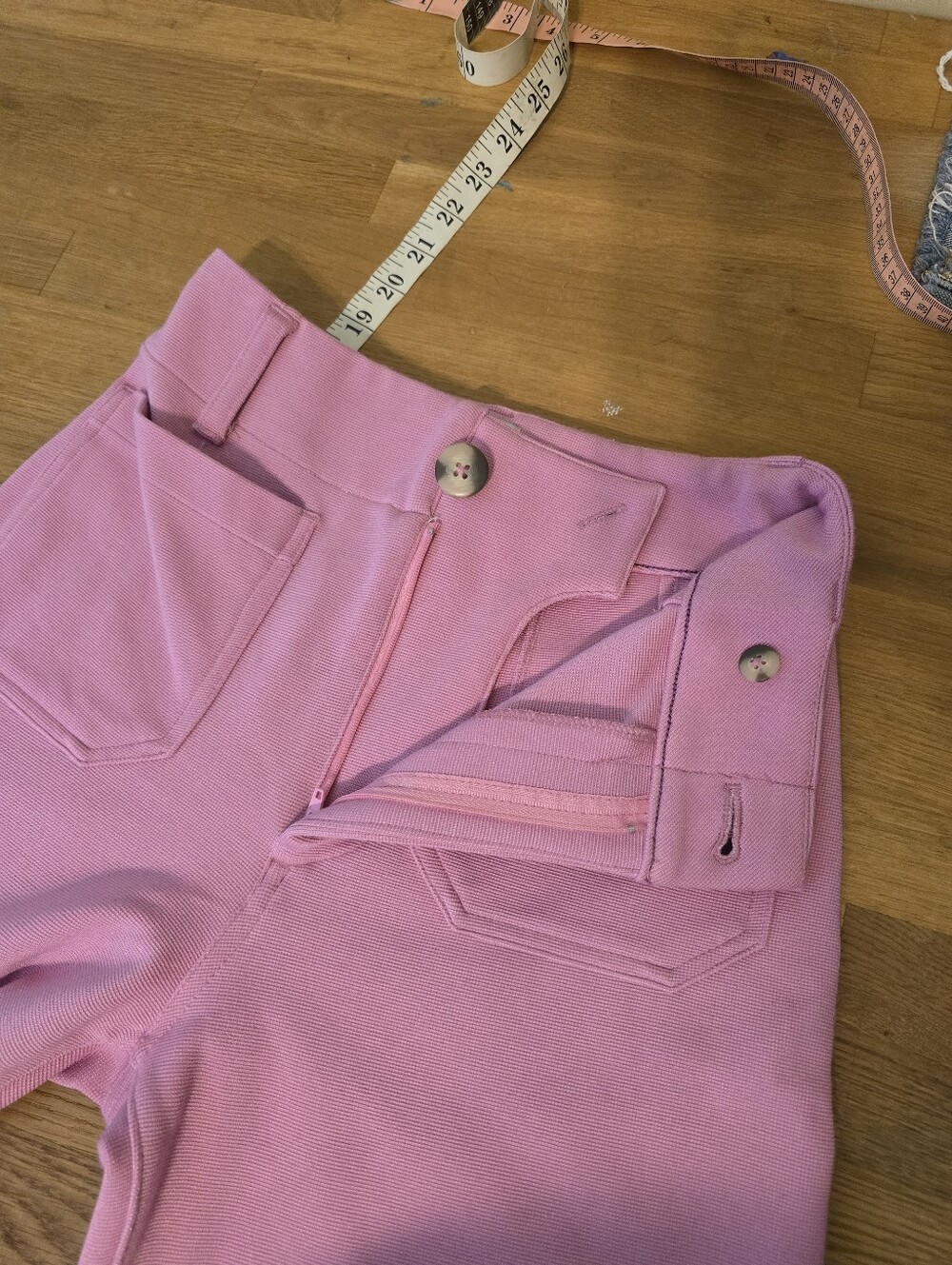 Maeve Colette Knit High-Rise Wide-Leg Cropped Pants Pink 23 - Picture 8 of 13